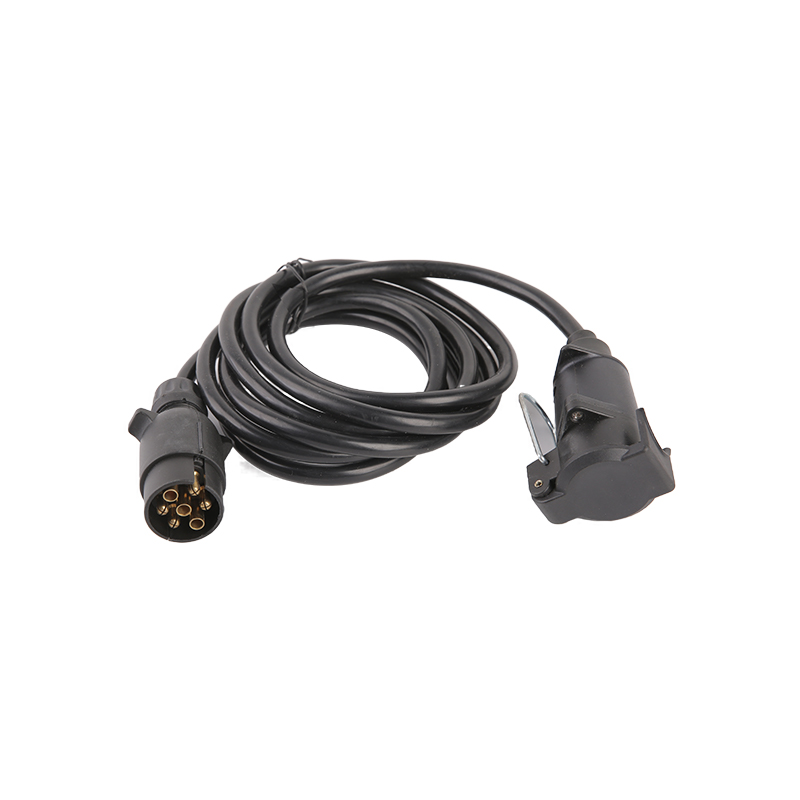 Bobina espiral PU preta de 7 pólos JH018