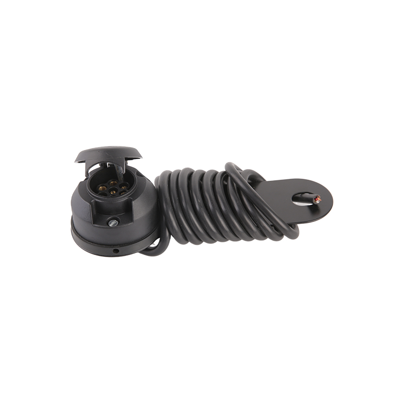 Soquete de plástico de 7 pinos com placa de metal JH010-A