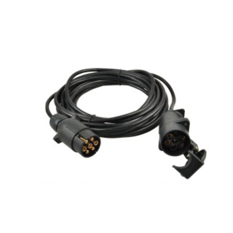 Bobina reta de PVC de 7 pólos, plugues, JH006-A e JH014, comprimento do cabo 1m,2m,3m.....JH022