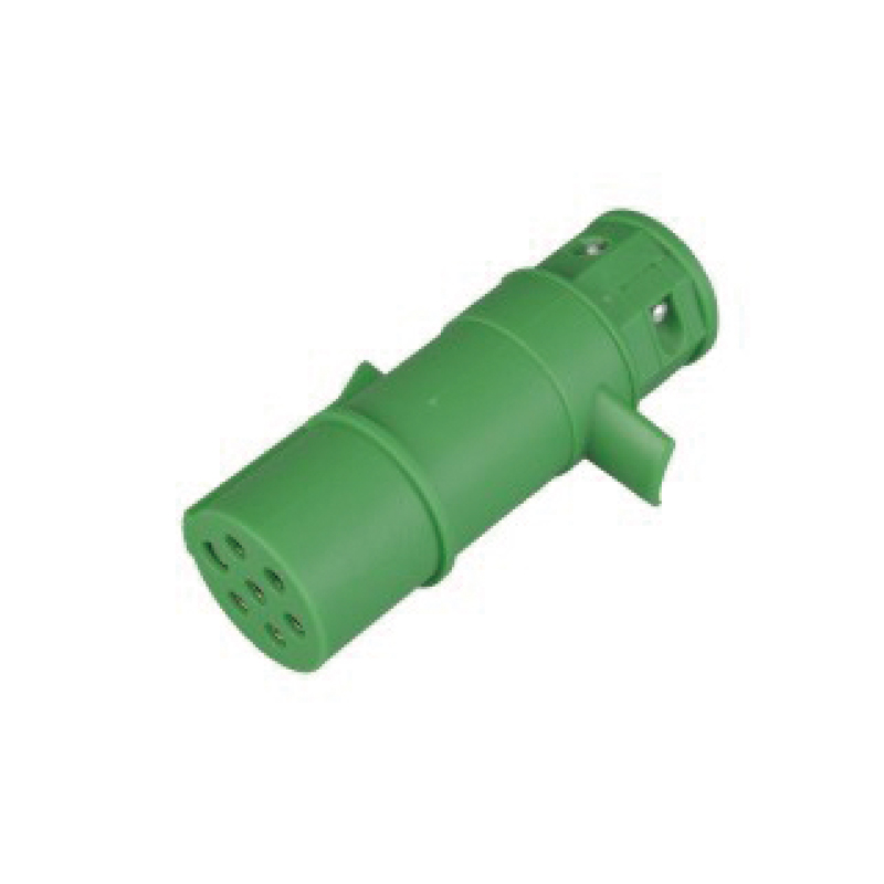 Plugue plástico 24V 7 pinos (verde) JH080-B